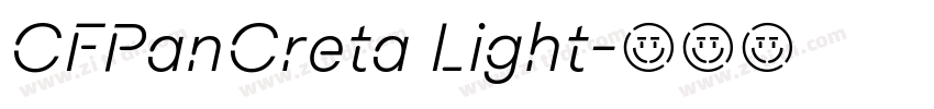 CFPanCreta Light字体转换